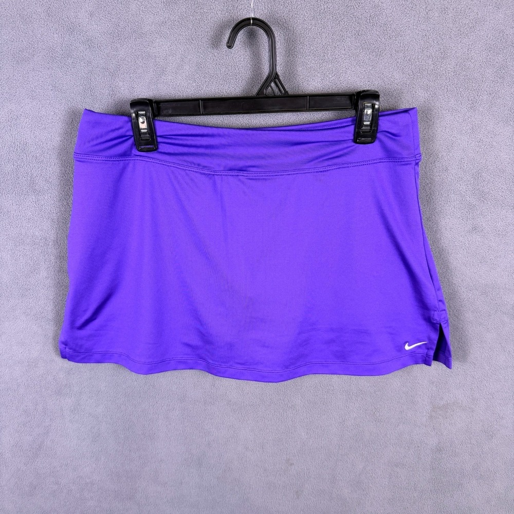Nike Women's Court Victory Tennis Skirt Blue Size L Sports Athlesiure Clean EUC